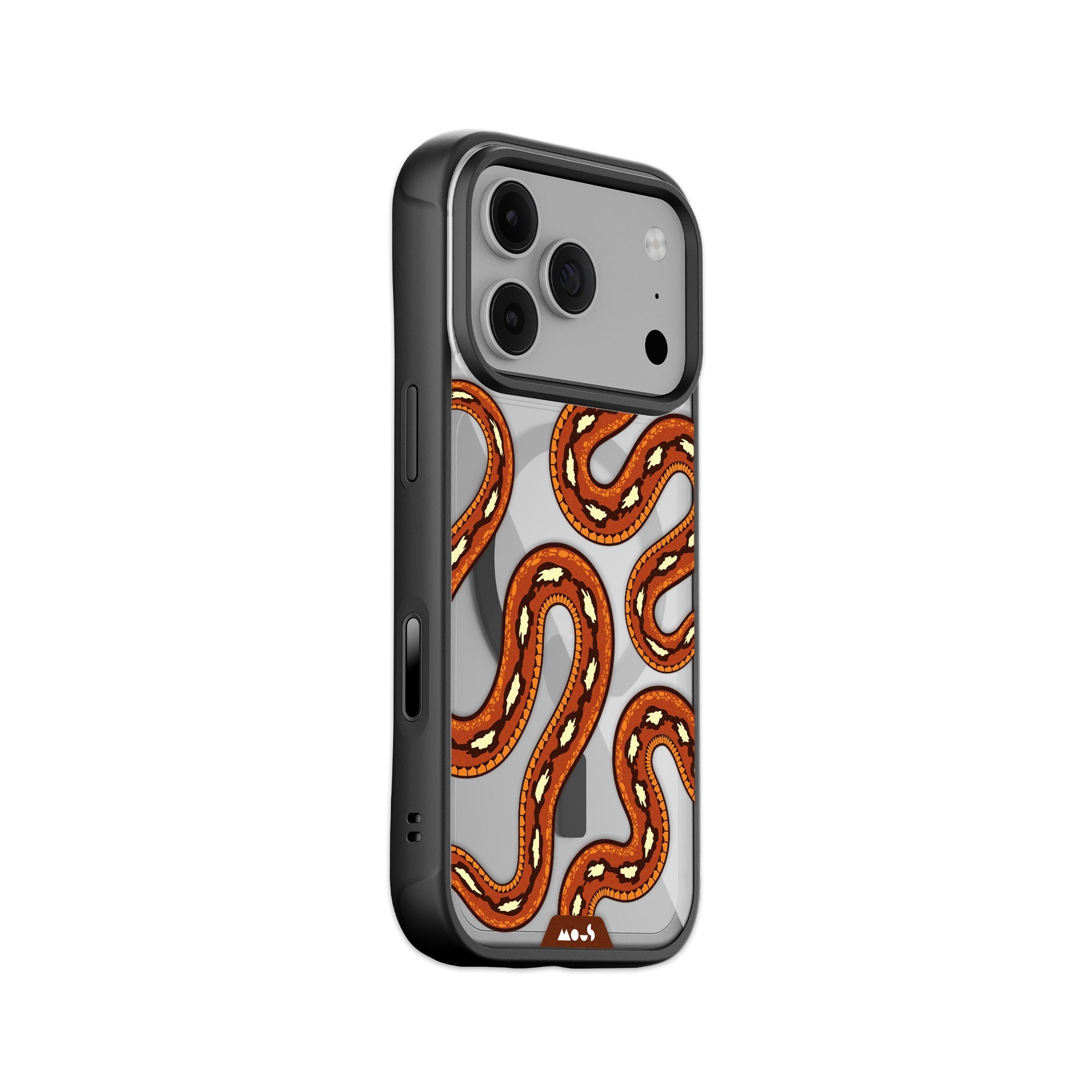 Mous | Scarlet Kingsnake Protective Phone Case - Serpent MagSafe