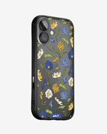 Floral Blue Protective Phone Case - Flowers MagSafe