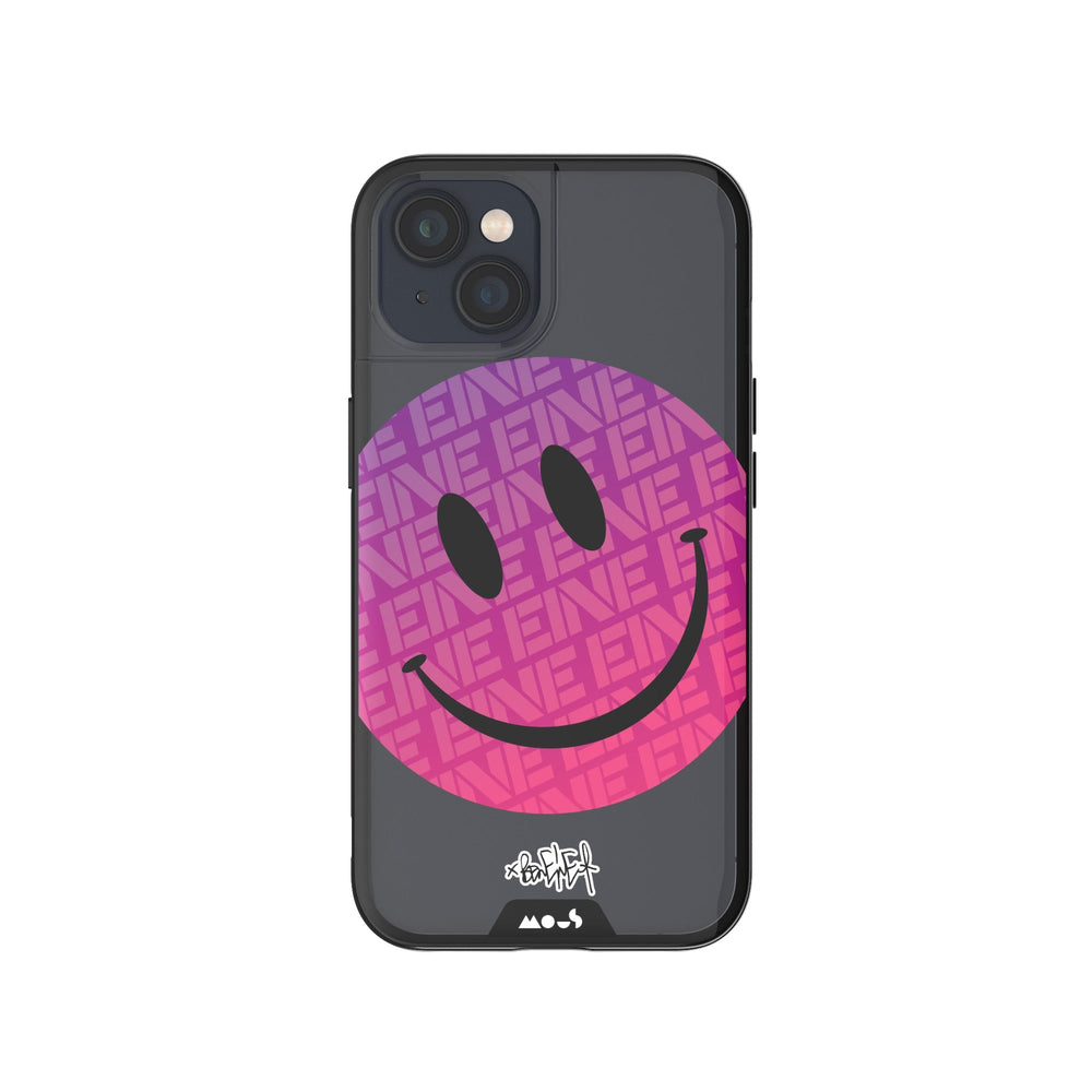 Clear Transparent iPhone Case Ben Eine Pink Smiley Face Qi | iPhone 13,iPhone 13 mini