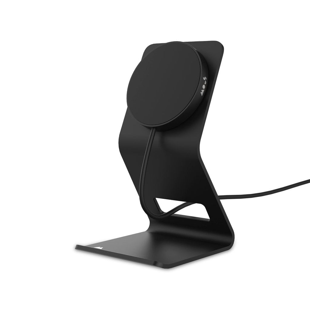 Mous Matte Black MagSafe® Compatible Charger and Stand