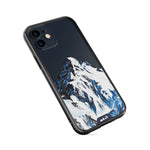 Clear Protective Phone Case Transparent Qi Wireless Charging Snow Mountain K2 Henry Fraser Design | iPhone 12,iPhone 12 mini