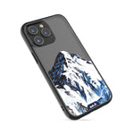 Clear Protective Phone Case Transparent Qi Wireless Charging Snow Mountain K2 Henry Fraser Design | iPhone 14 Pro,iPhone 14 Pro Max,iPhone 15 Pro,iPhone 15 Pro Max