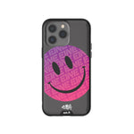 Clear Transparent iPhone Case Ben Eine Pink Smiley Face Qi | iPhone 14 Pro Max,iPhone 14 Pro,iPhone 15 Pro,iPhone 15 Pro Max