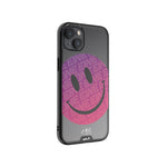 Clear Transparent iPhone Case Ben Eine Pink Smiley Face Qi | iPhone 14,iPhone 14 Plus,iPhone 15,iPhone 15 Plus