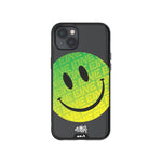 Clear Transparent iPhone Case Ben Eine Green Smiley Face Qi | iPhone 14,iPhone 14 Plus,iPhone 15,iPhone 15 Plus