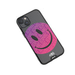 Clear Transparent iPhone Case Ben Eine Pink Smiley MagSafe Wireless Charging | iPhone 14 Plus,iPhone14,iPhone 15,iPhone 15 Plus