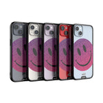 Clear Transparent iPhone Case Ben Eine Pink Smiley Face Qi | iPhone 14,iPhone 14 Plus