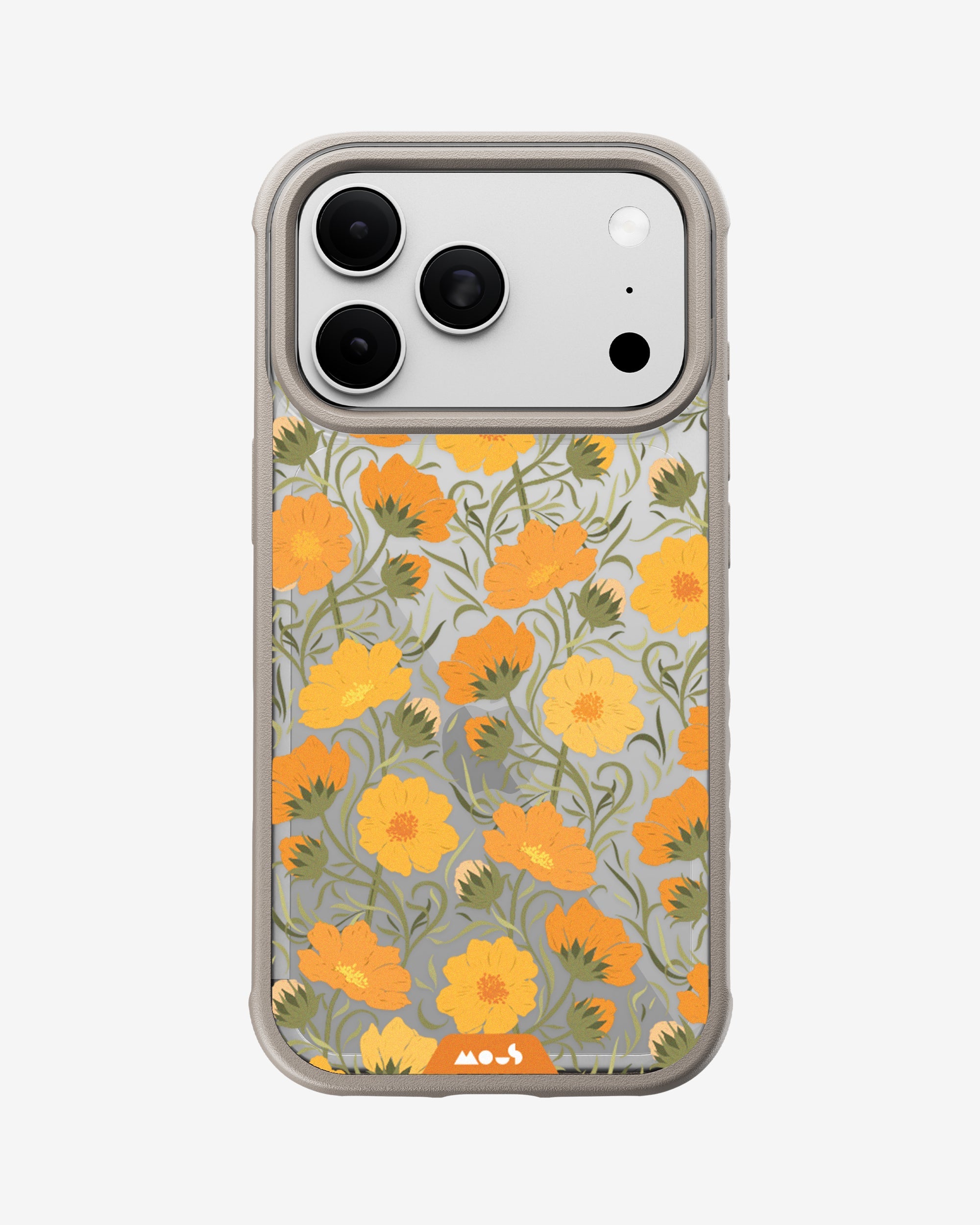 Mous | Cosmos Orange Protective Phone Case - Flowers