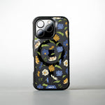Floral Blue Protective Phone Case - Flowers MagSafe