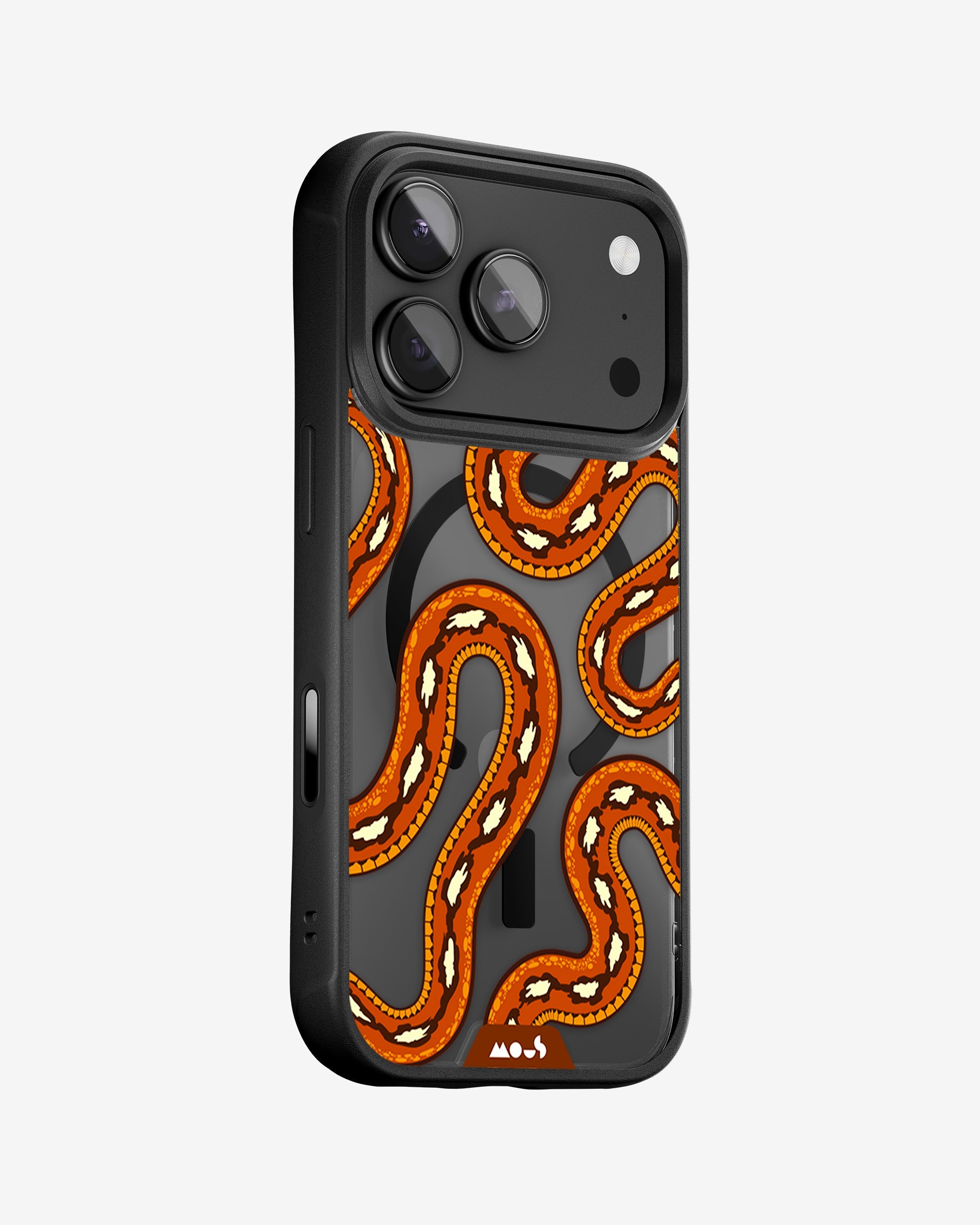 Mous | Scarlet Kingsnake Protective Phone Case - Serpent MagSafe