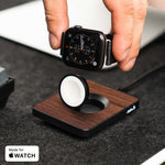 3 in 1 Charging Stand with Qi2 and Apple Technology —  Walnut