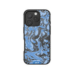 Sky Blue Protective Phone Case - Marbled