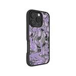 Marbled Lilac Purple MagSafe® Compatible Phone Case - Clarity 2.0