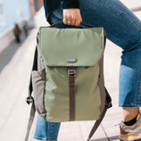 Everyday Day Backpack Water-Resistant Protective Bag Sage Green 