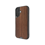 Protective iPhone 16 case with MagSafe magnetic charging walnut wood | iPhone 16,iPhone 16 Plus