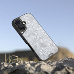 Ultra protective MagSafe silver marble iPhone 16 case | iPhone 16,iPhone 16 Plus