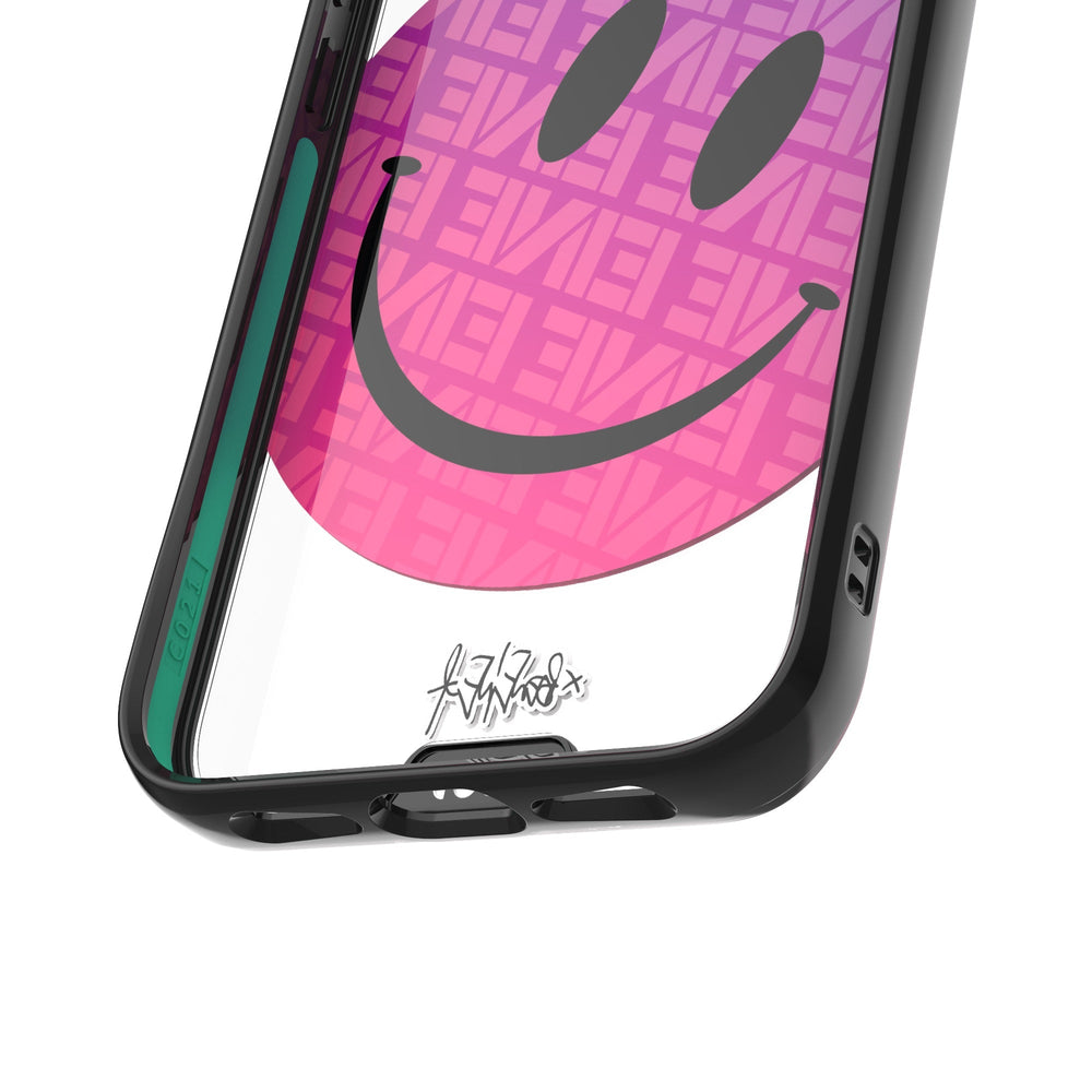 Clear Transparent iPhone Case Ben Eine Pink Smiley Face Qi | iPhone 13,iPhone 13 mini