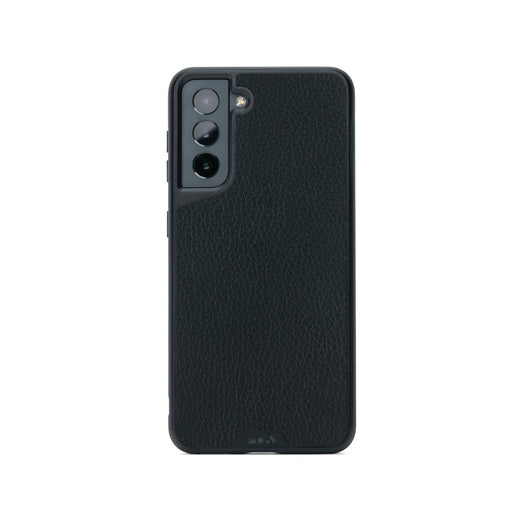 Black Leather Indestructible Galaxy S21 Case