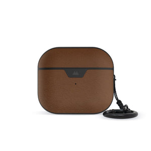 Airpods brown leather protective case wireless charging