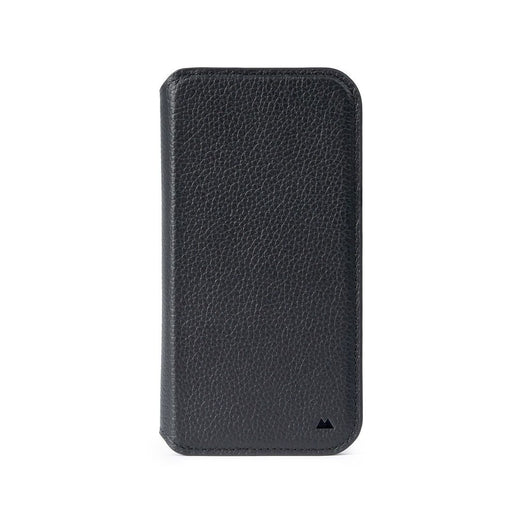 Black Leather Phone Flip Wallet iPhone 12 Pro Max mini