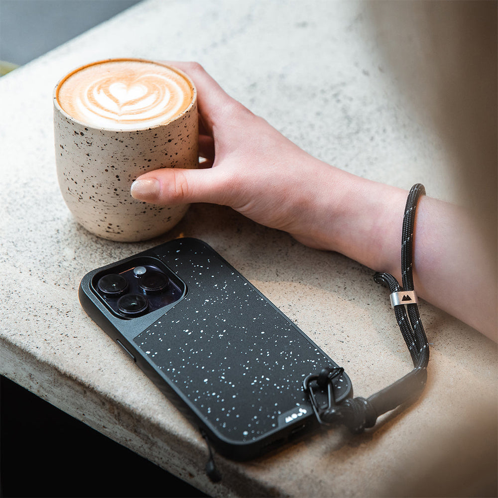 Black Phone Sling Lanyard Wrist Strap