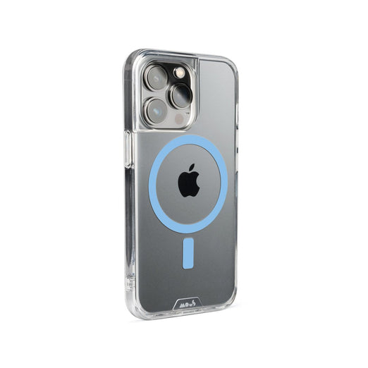 Transparent clear iphone case magsafe blue