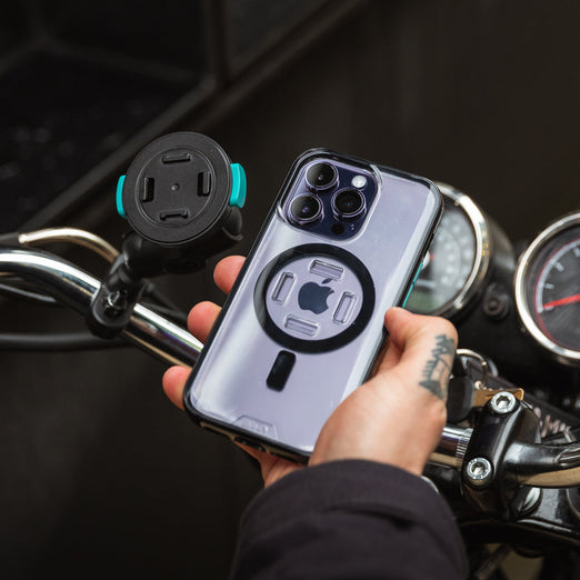 Motocycle phone ram mount magsafe secure motorbike protective