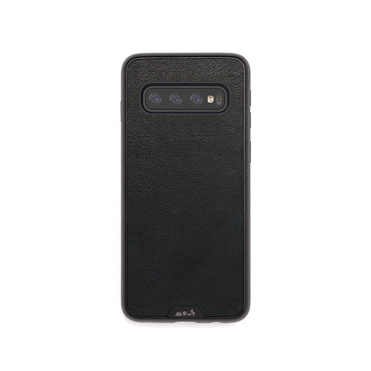 Black Leather Protective Samsung S10 Case