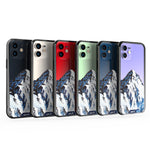 Clear Protective Phone Case Transparent Qi Wireless Charging Snow Mountain K2 Henry Fraser Design | iPhone 12,iPhone 12 mini