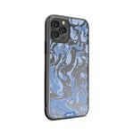 Sky Blue Protective Phone Case - Marbled