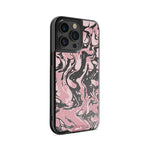 Clear Protective Phone Case Transparent Qi Wireless Charging Marbled Dusky Pink Design | iPhone 13 Pro Max,iPhone 13 Pro,iPhone 14 Pro Max,iPhone 14 Pro,iPhone 12 Pro Max,iPhone 12 Pro