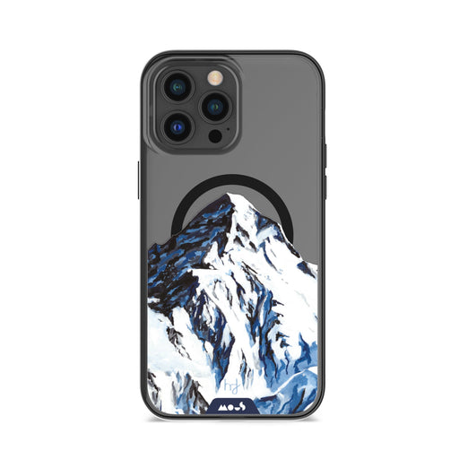 iPhone Magsafe Compatible Henry Fraser Snow Mountain K2 Clear Case Protective