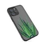 Clear Protective Phone Case Transparent Qi Wireless Charging Spiky Plant Aloe Vera Henry Fraser Design | iPhone 15 Pro,iPhone 15 Pro Max