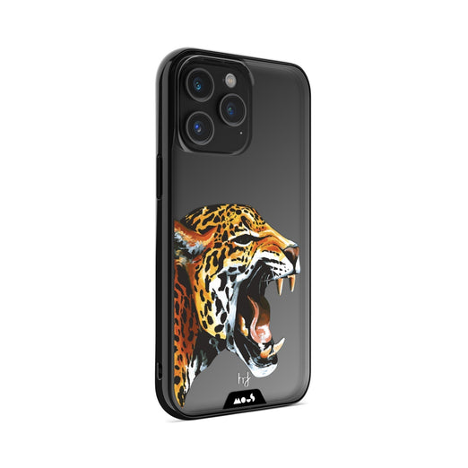 Clear Protective Phone Case Transparent Qi Wireless Charging Jaguar Cheetah Henry Fraser Design