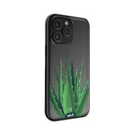 Clear Protective Phone Case Transparent Qi Wireless Charging Spiky Plant Aloe Vera Henry Fraser Design | iPhone 15 Pro,iPhone 15 Pro Max