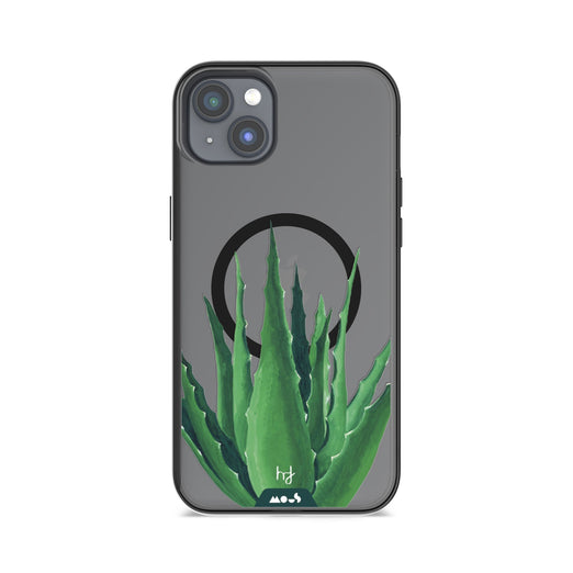 iPhone Magsafe Compatible Henry Fraser Spiky Plant Aloe Vera Clear Case Protective