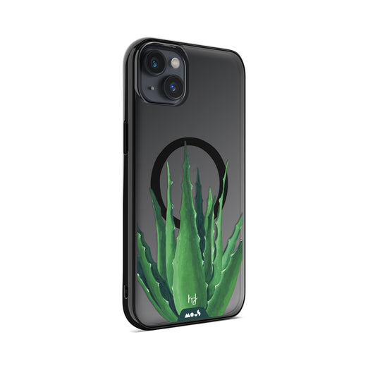 iPhone Magsafe Compatible Henry Fraser Spiky Plant Aloe Vera Clear Case Protective