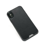 Black Leather Indestructible iPhone XS Max Case | Black Leather
